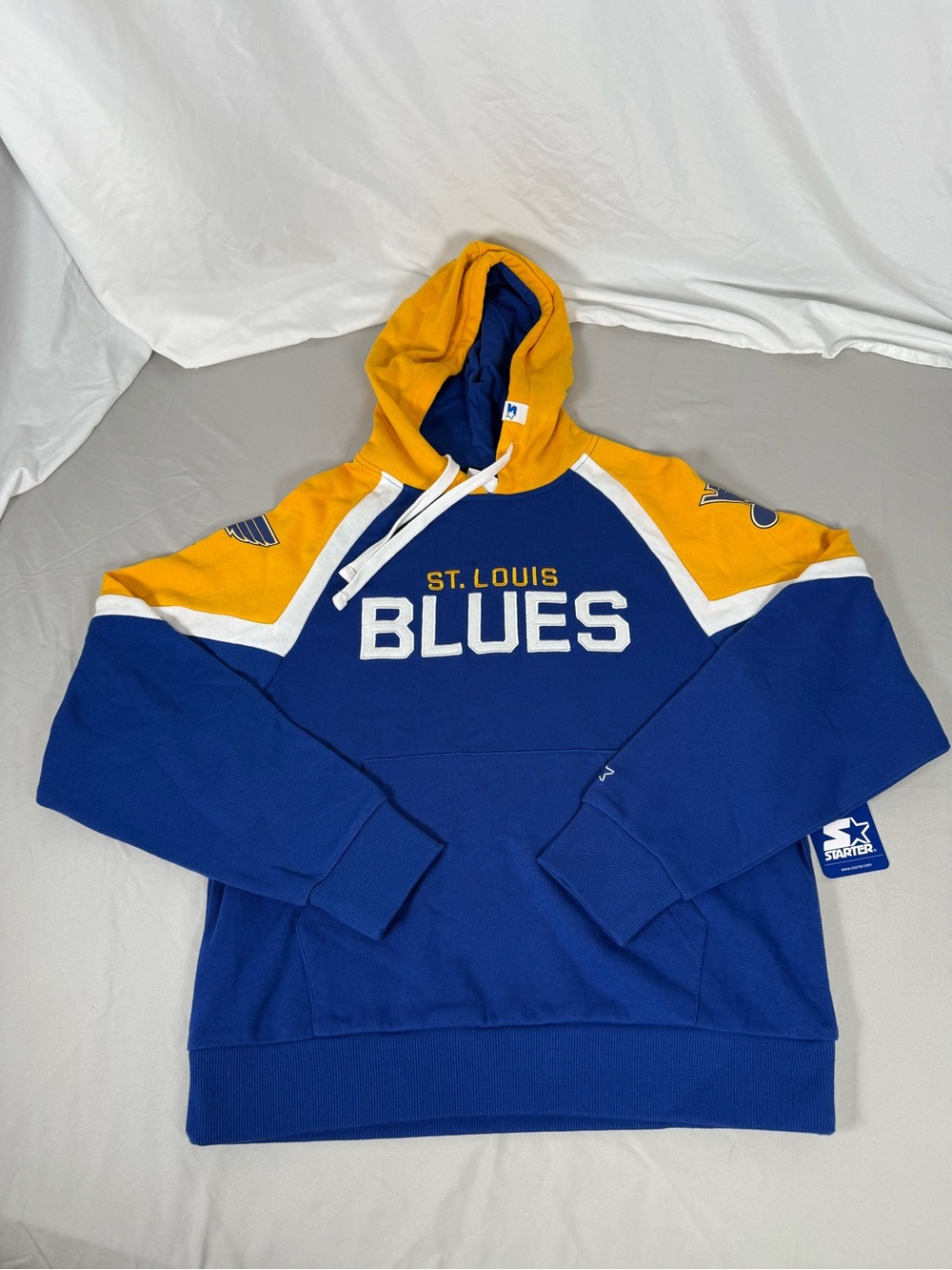 STARTER St. Louis Blues Blue & Gold Hooded Pullover